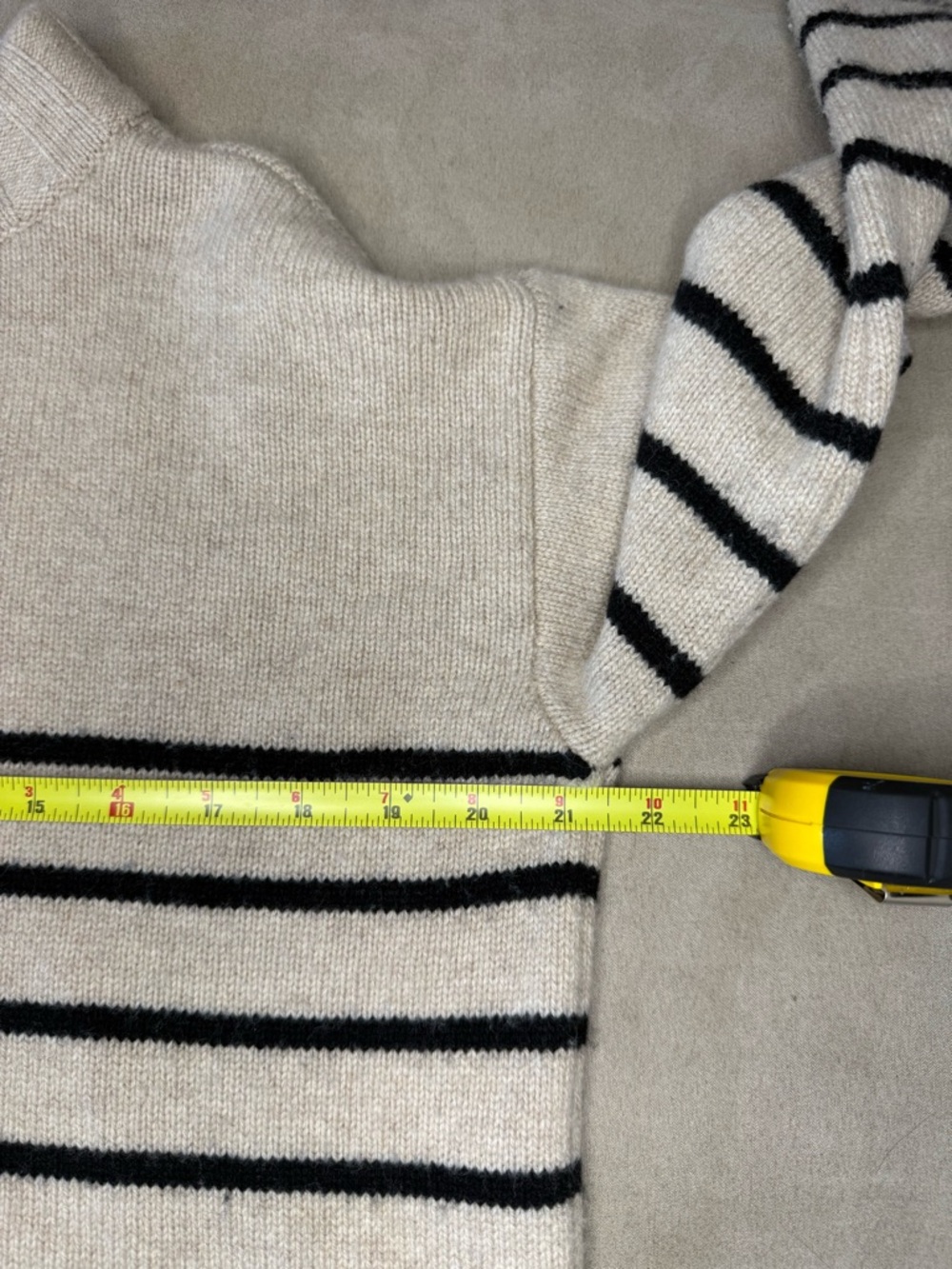 Reformation Mer Regenerative Wool Crewneck Sweater Striped Womens Small - Picture 7 of 11